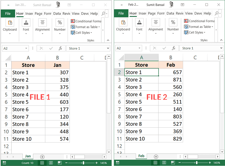 how to compare 2 excel spreadsheets for differences mac